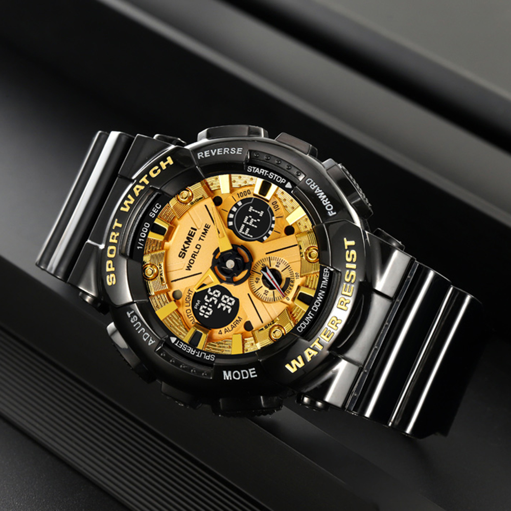 Skmei 2118BKGD Black-Gold - 5