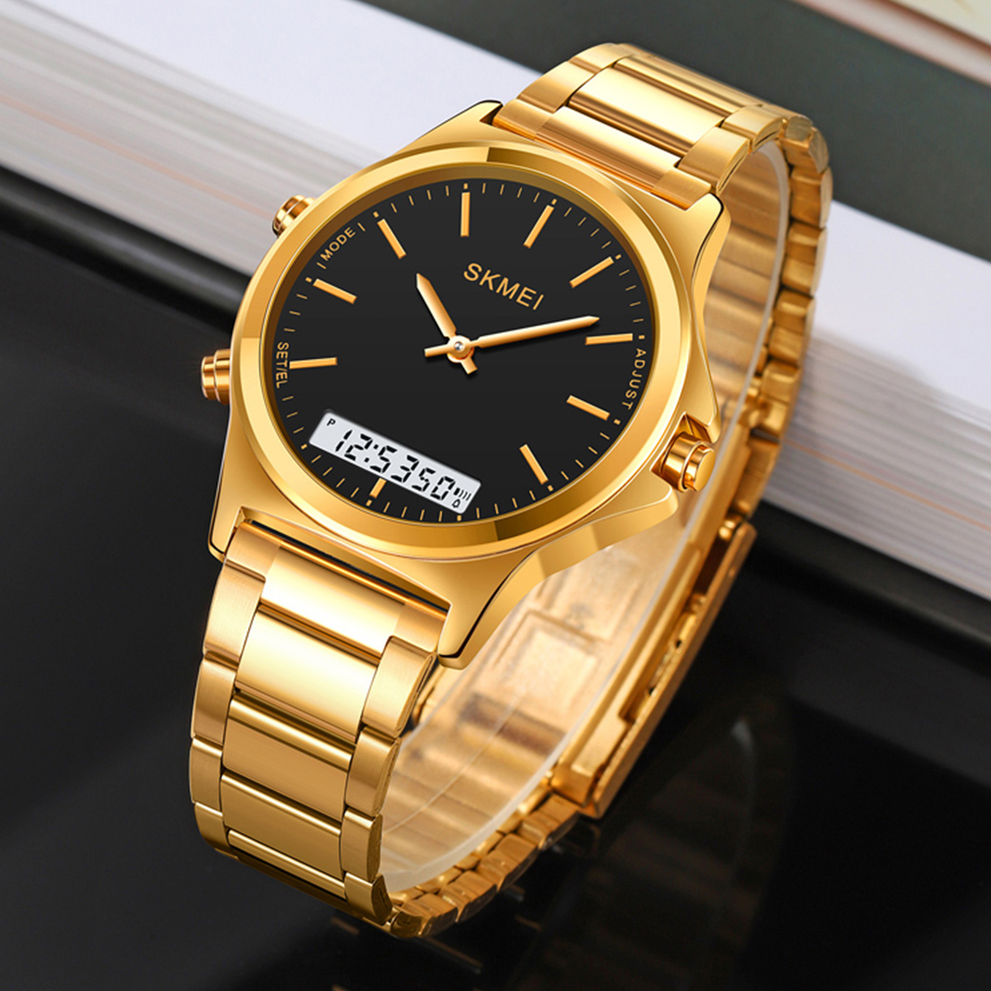 Skmei 2120GDBK Gold-Black - 4