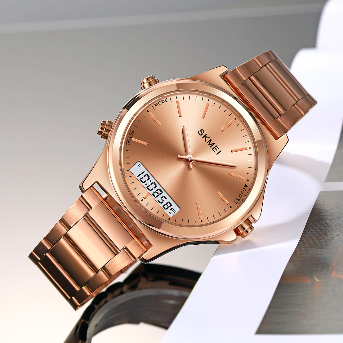 Skmei 2120RGRG Rose Gold-Rose Gold SALE - 4