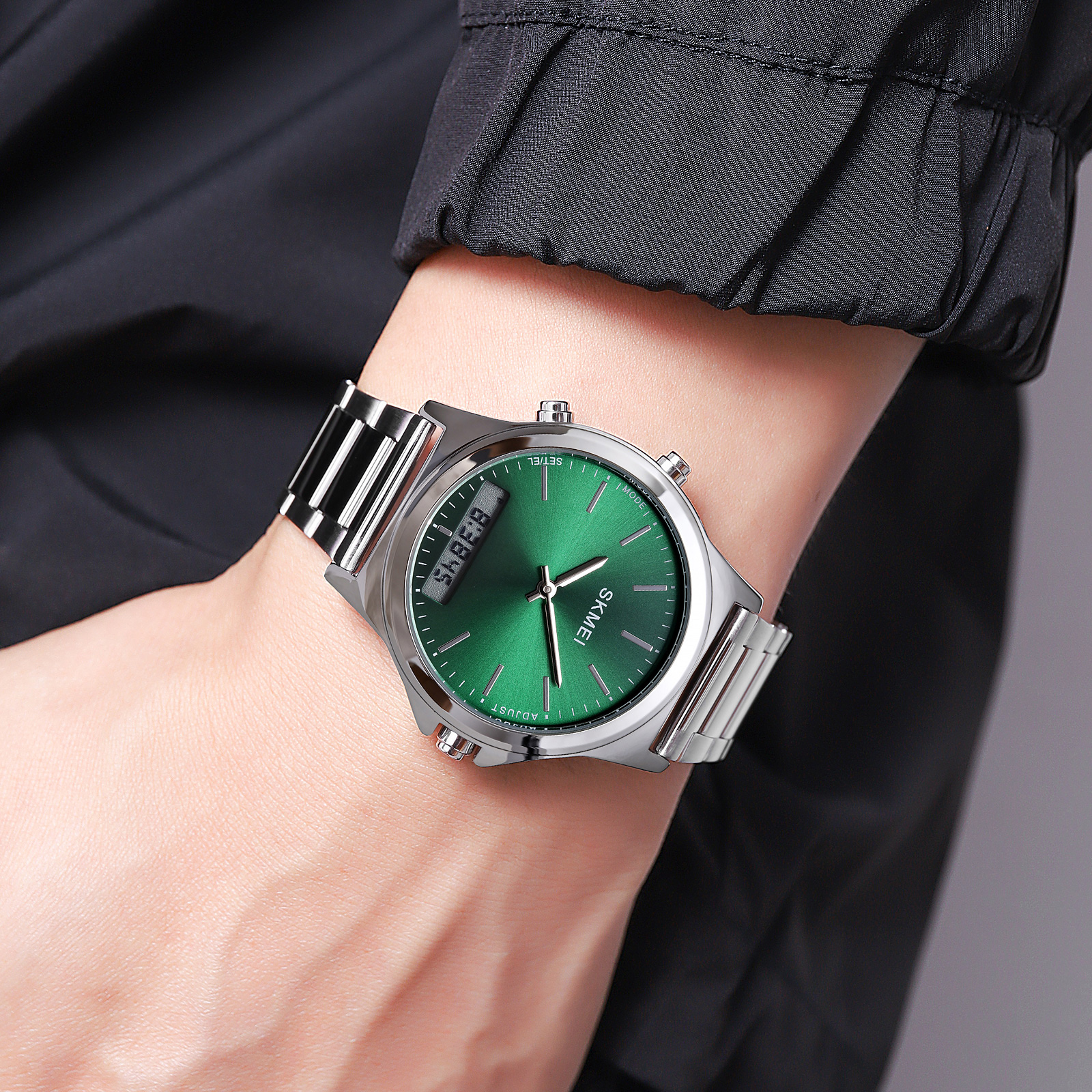 Skmei 2120SIGN Silver-Green - 3