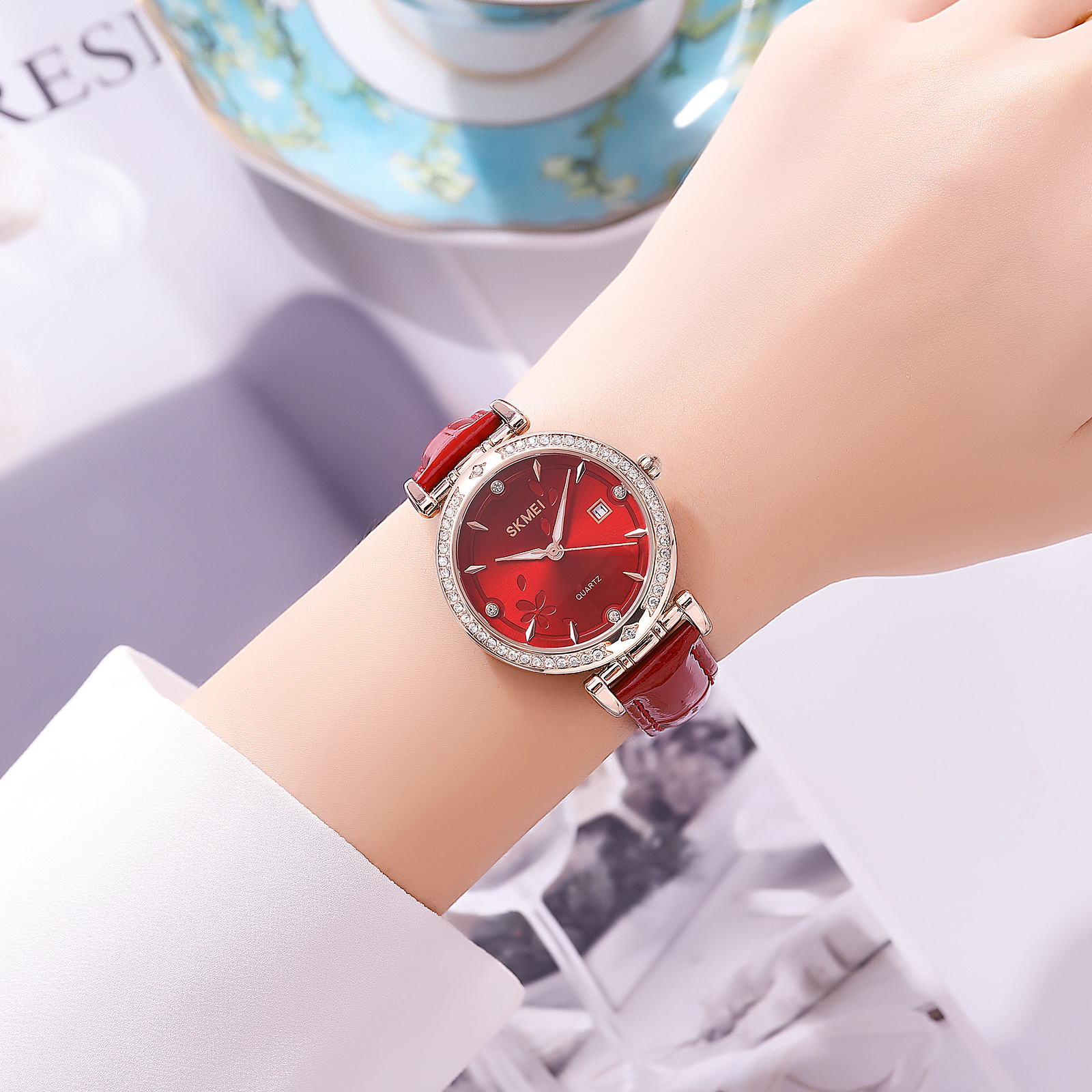 Skmei 2169RGRD Rose Gold-Red - 3