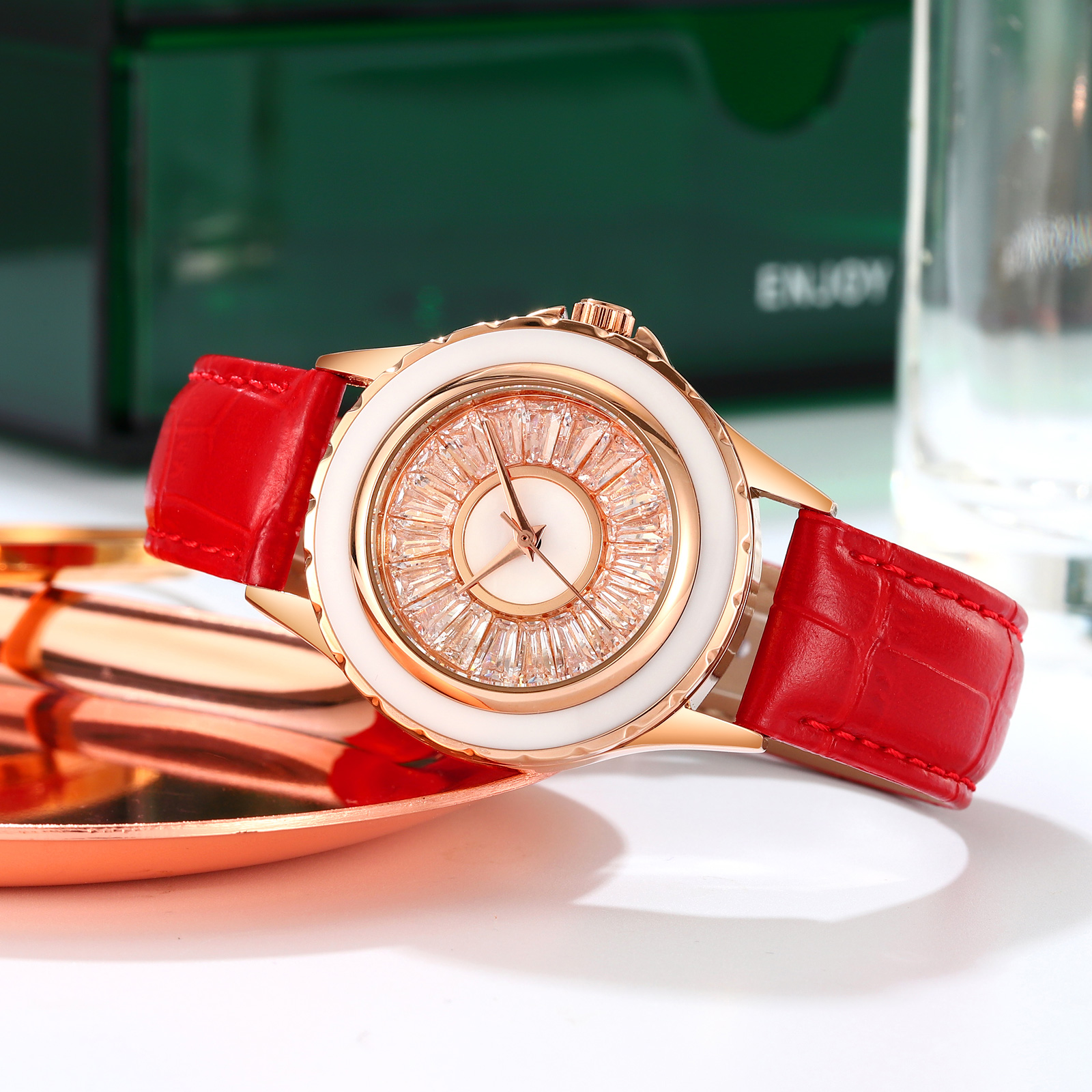 Skmei 2172RGRD Rose Gold-Red - 4