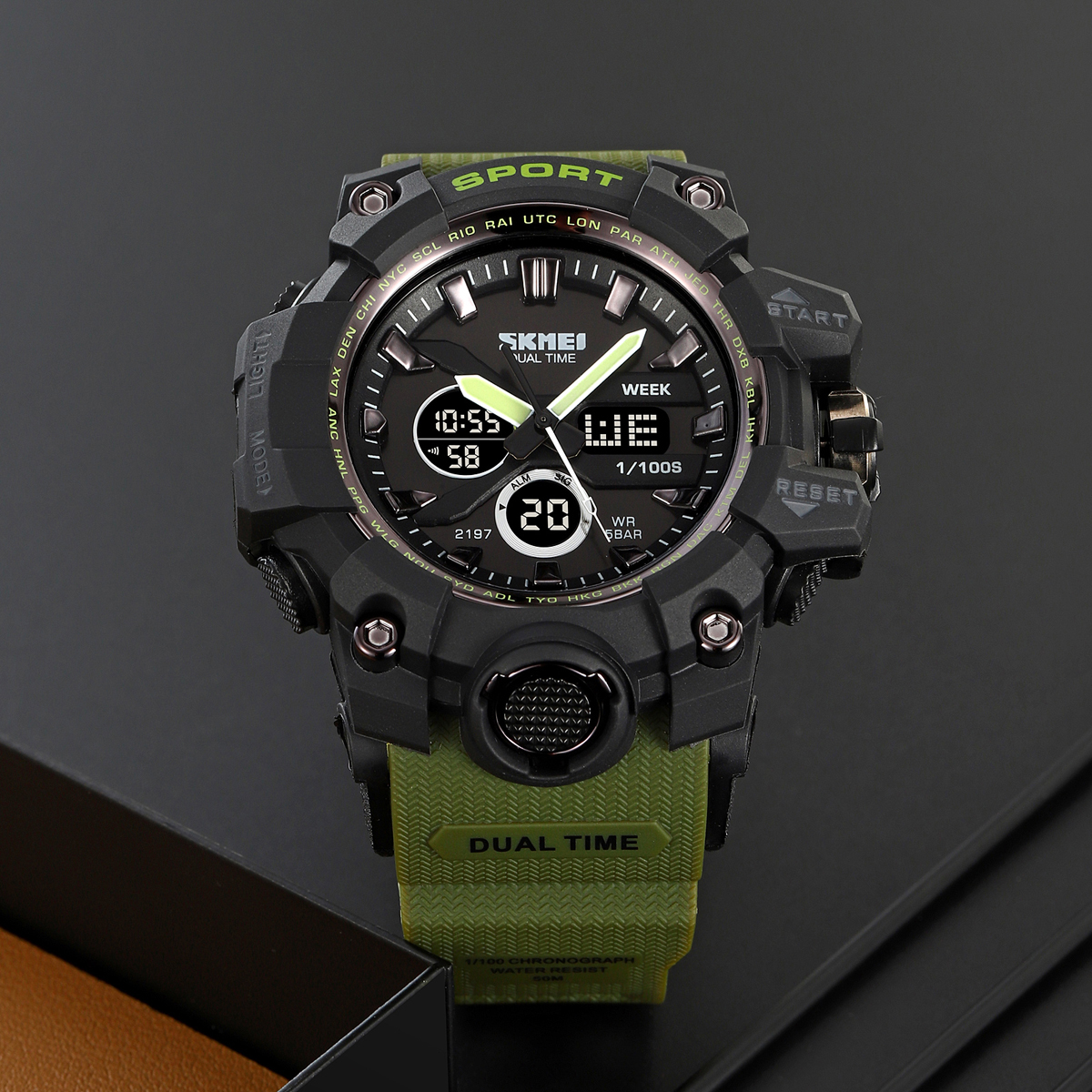 Skmei 2197AG Army Green - 5