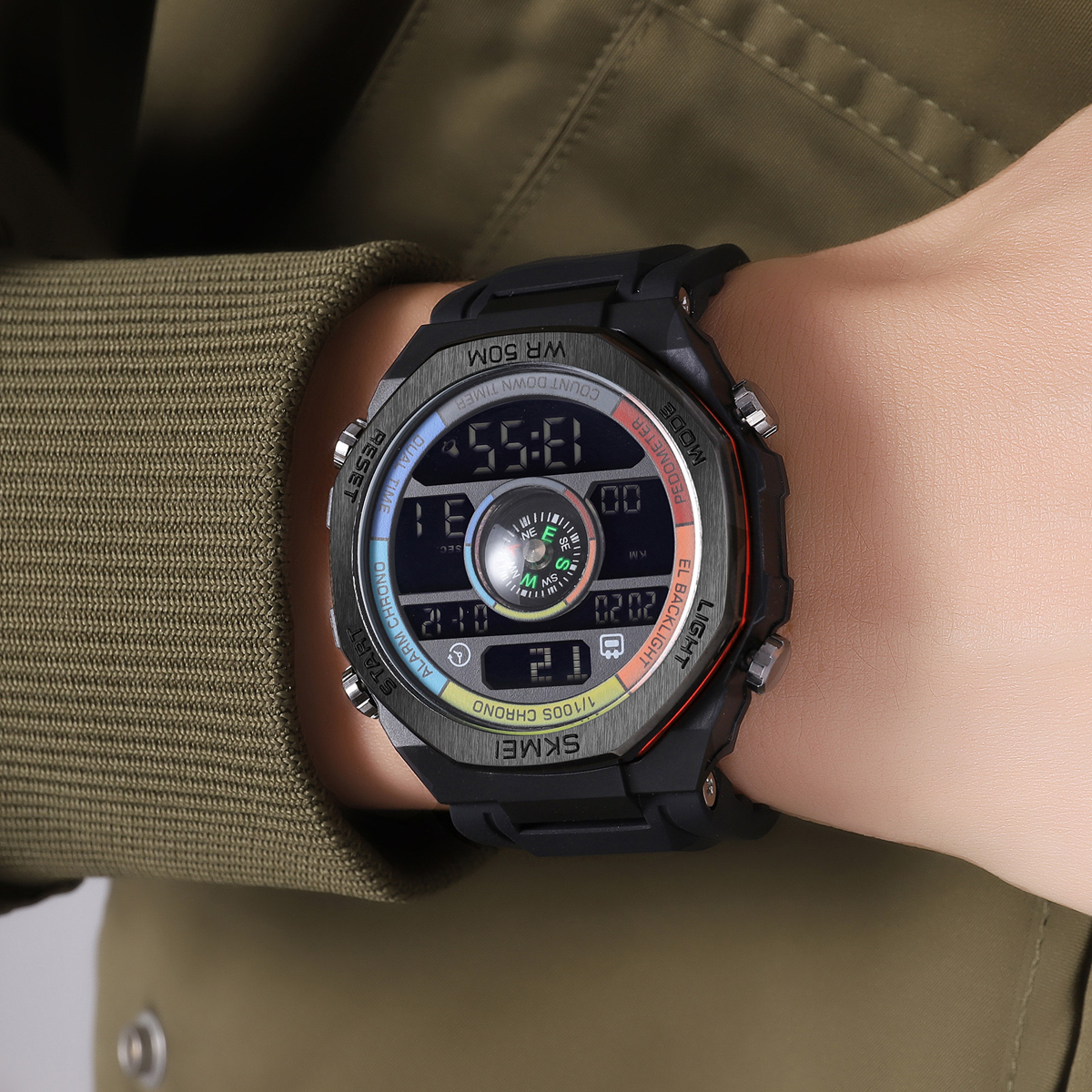 Skmei 2209CLRD Colorful-Red SALE STOPPED - 3