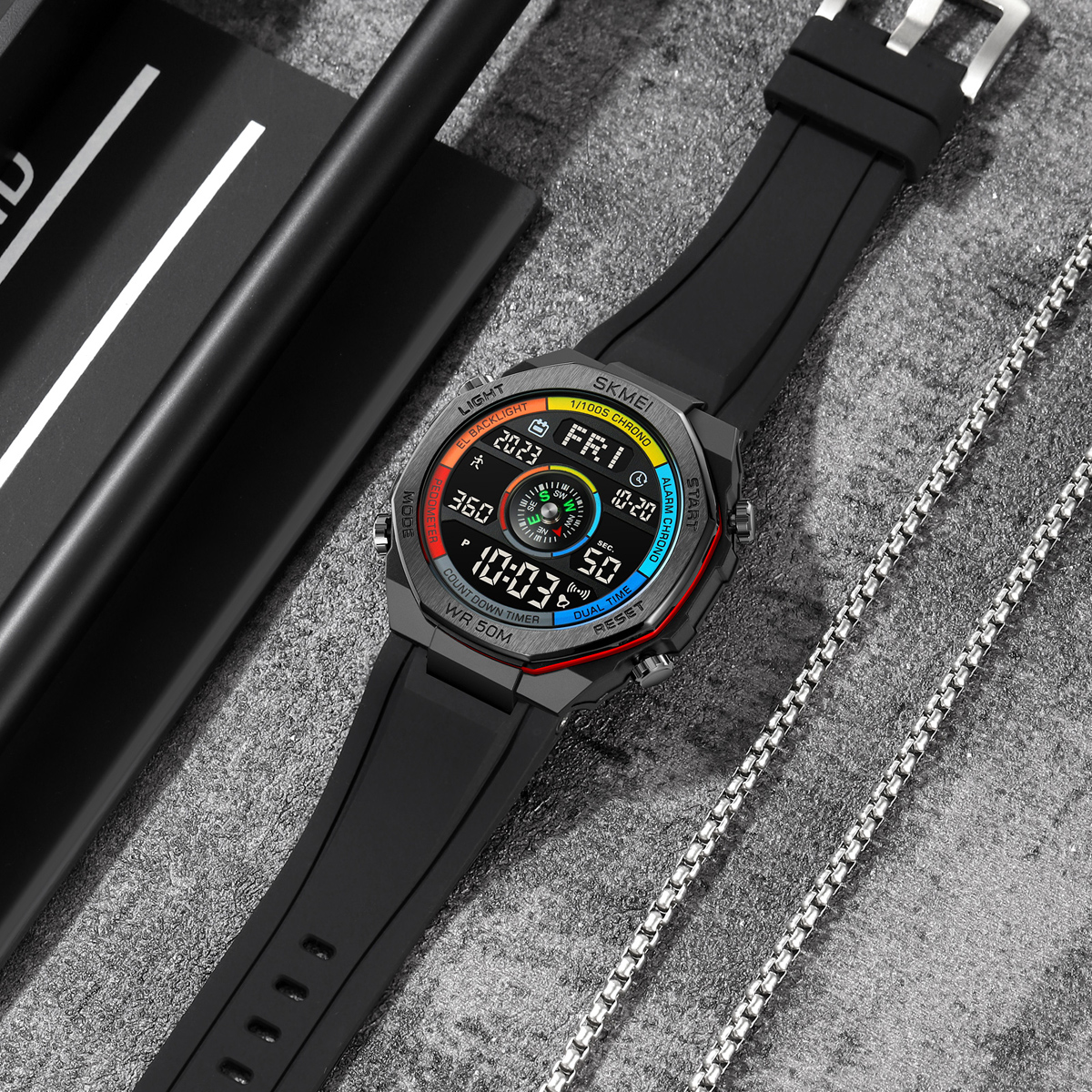 Skmei 2209CLRD Colorful-Red SALE STOPPED - 4