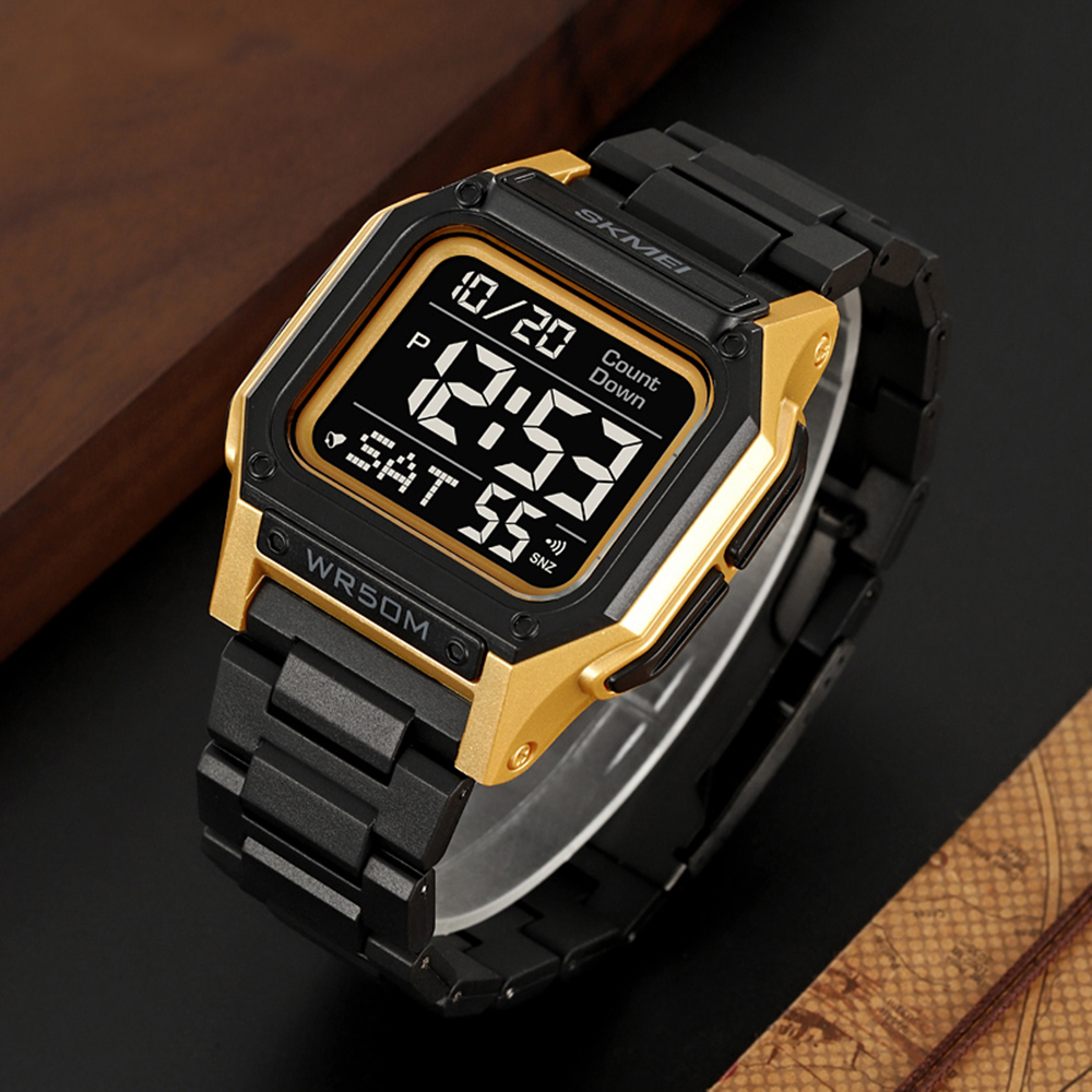 Skmei 2264BKGDBK Black-Gold-Black - 5