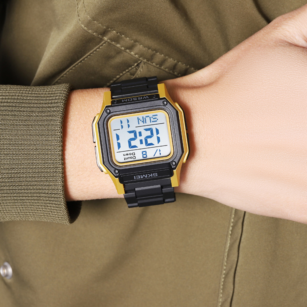 Skmei 2264BKGDWT Black-Gold-White - 4