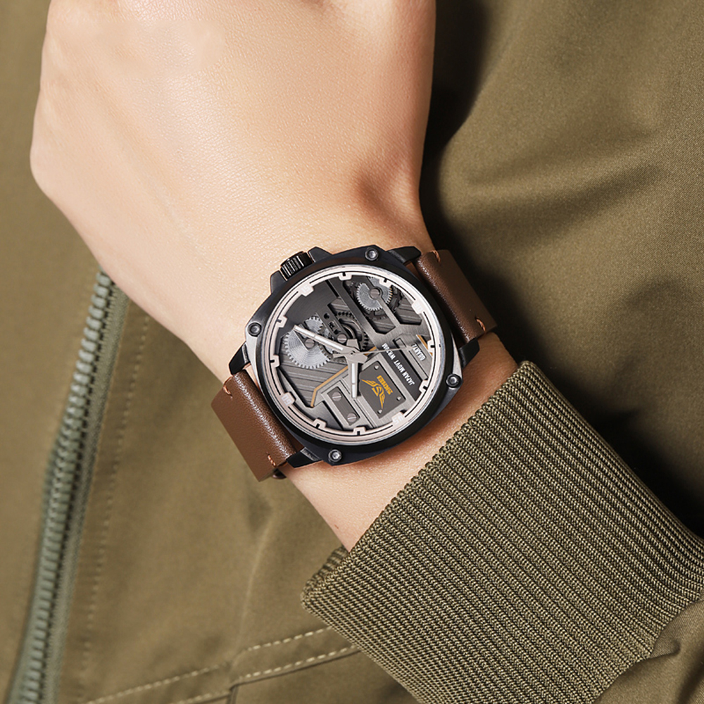 Skmei 2289BKBN Black-Brown - 3