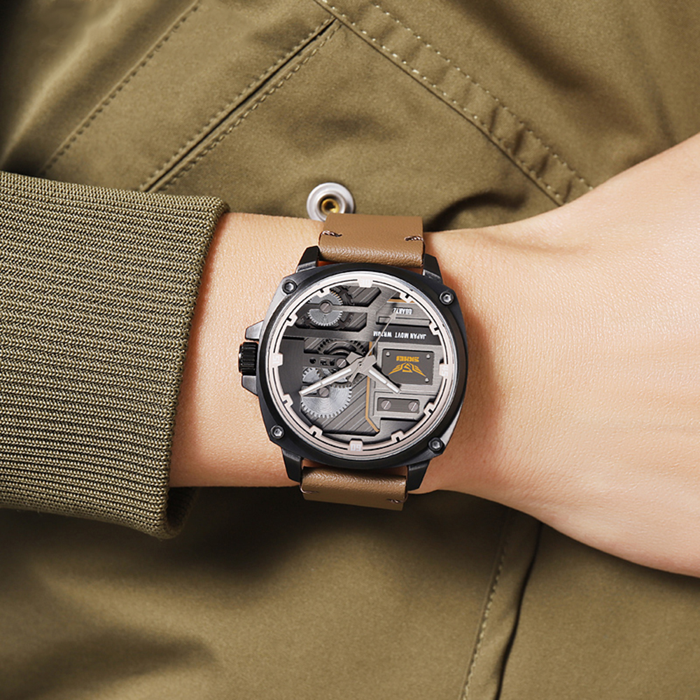 Skmei 2289BKLBN Black-Light Brown - 3