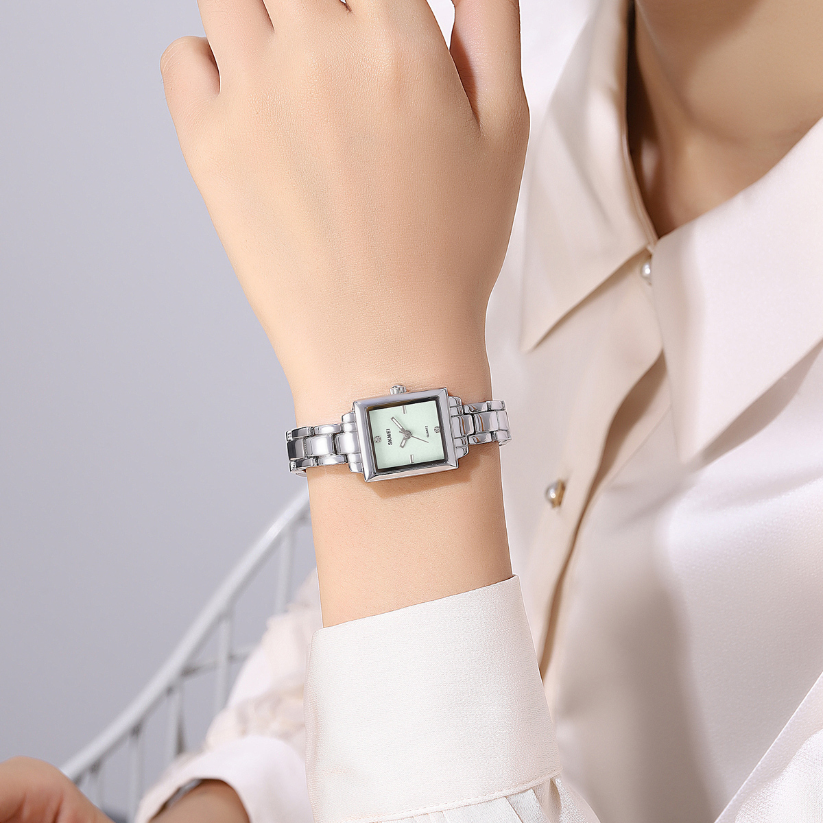 Skmei 2315SIGN Silver-Green - 3