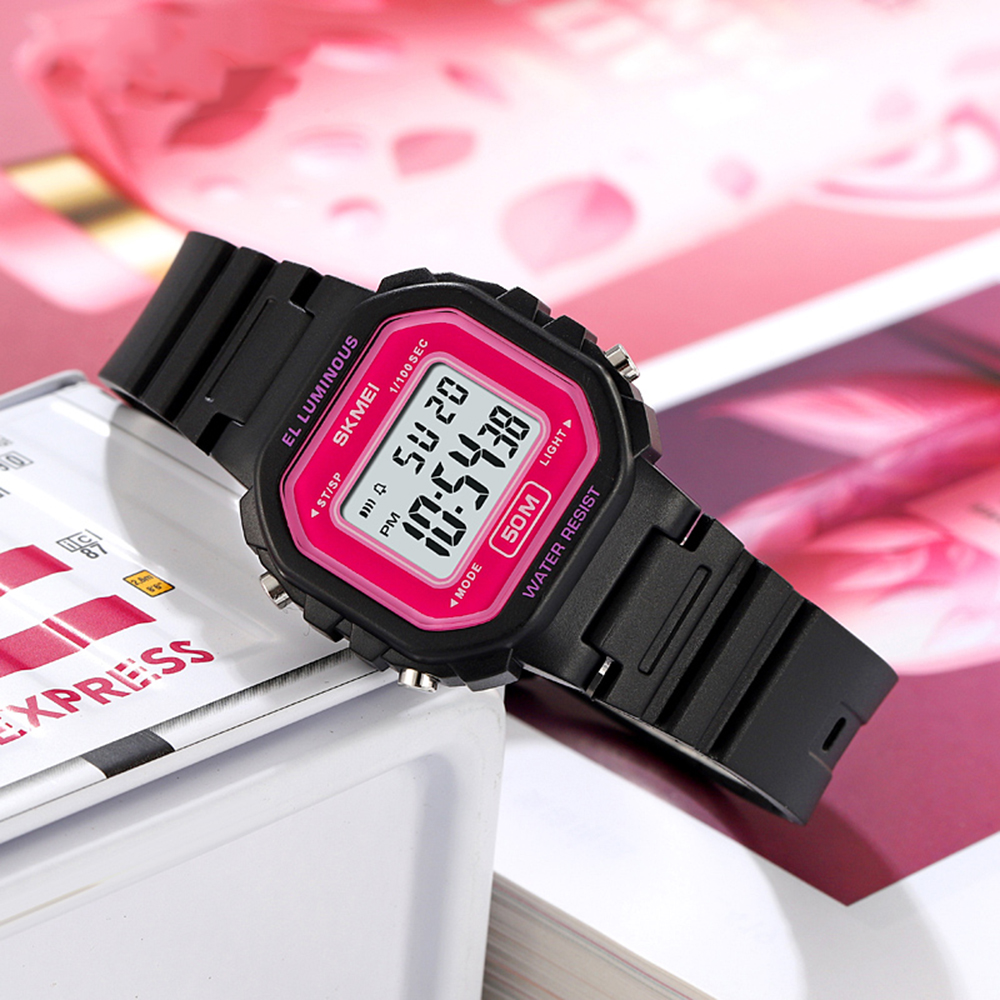 Skmei 2326BKRD Black-Rose Red - 5