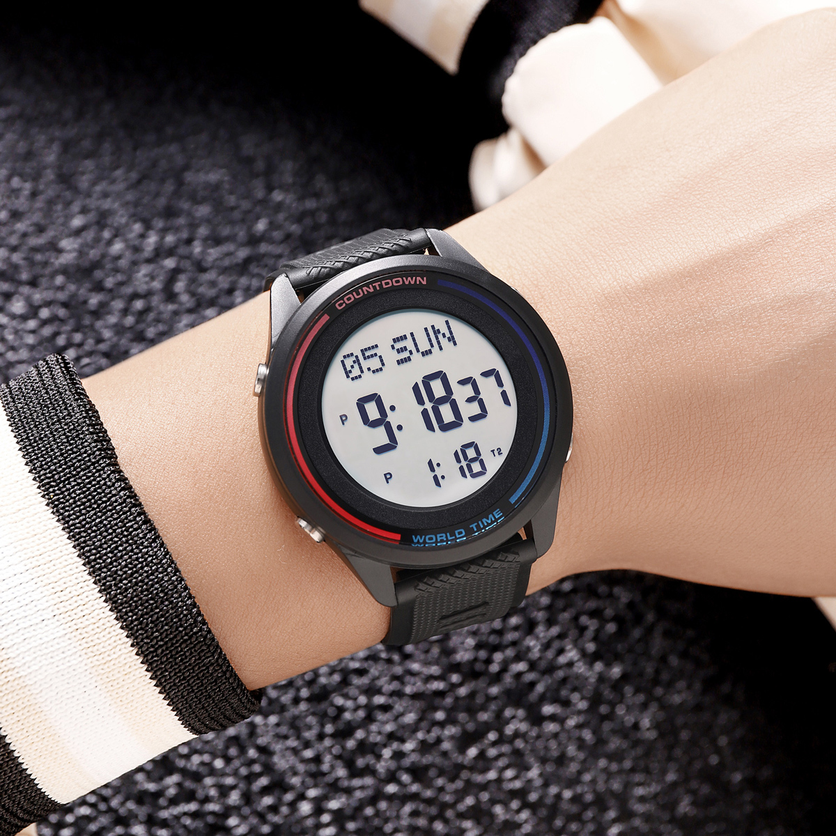 Skmei 2348BKWT Black-White - 4