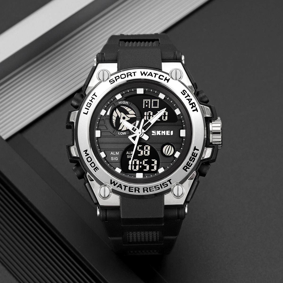 Skmei 2360BKSI Black-Silver - 6