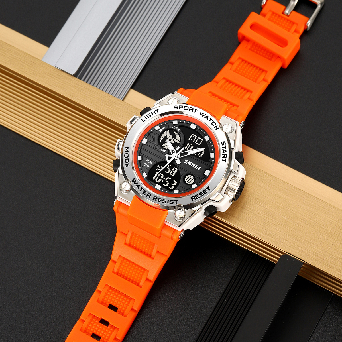 Skmei 2360WTOG White-Orange - 5