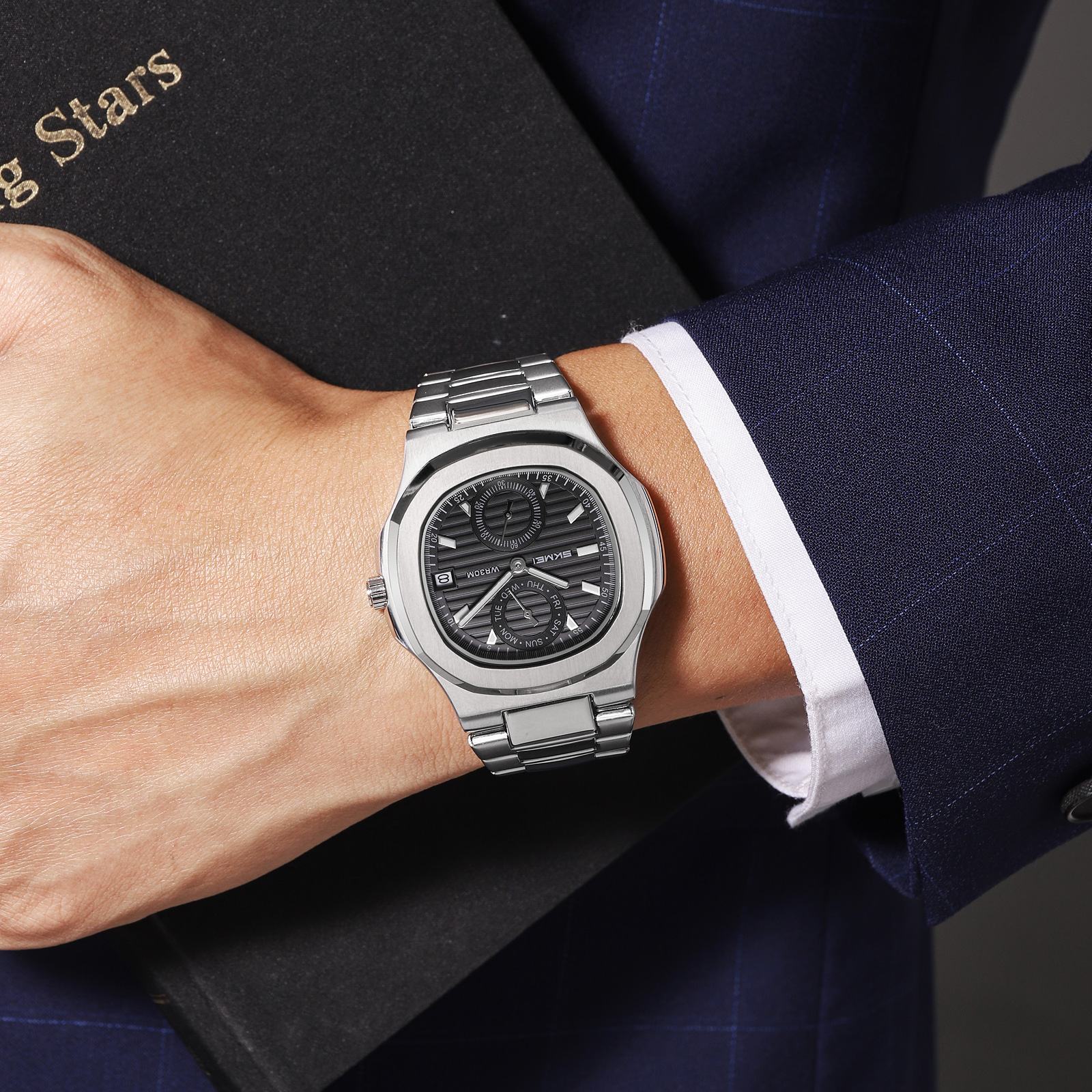 Skmei 2423SIBK Silver-Black - 3