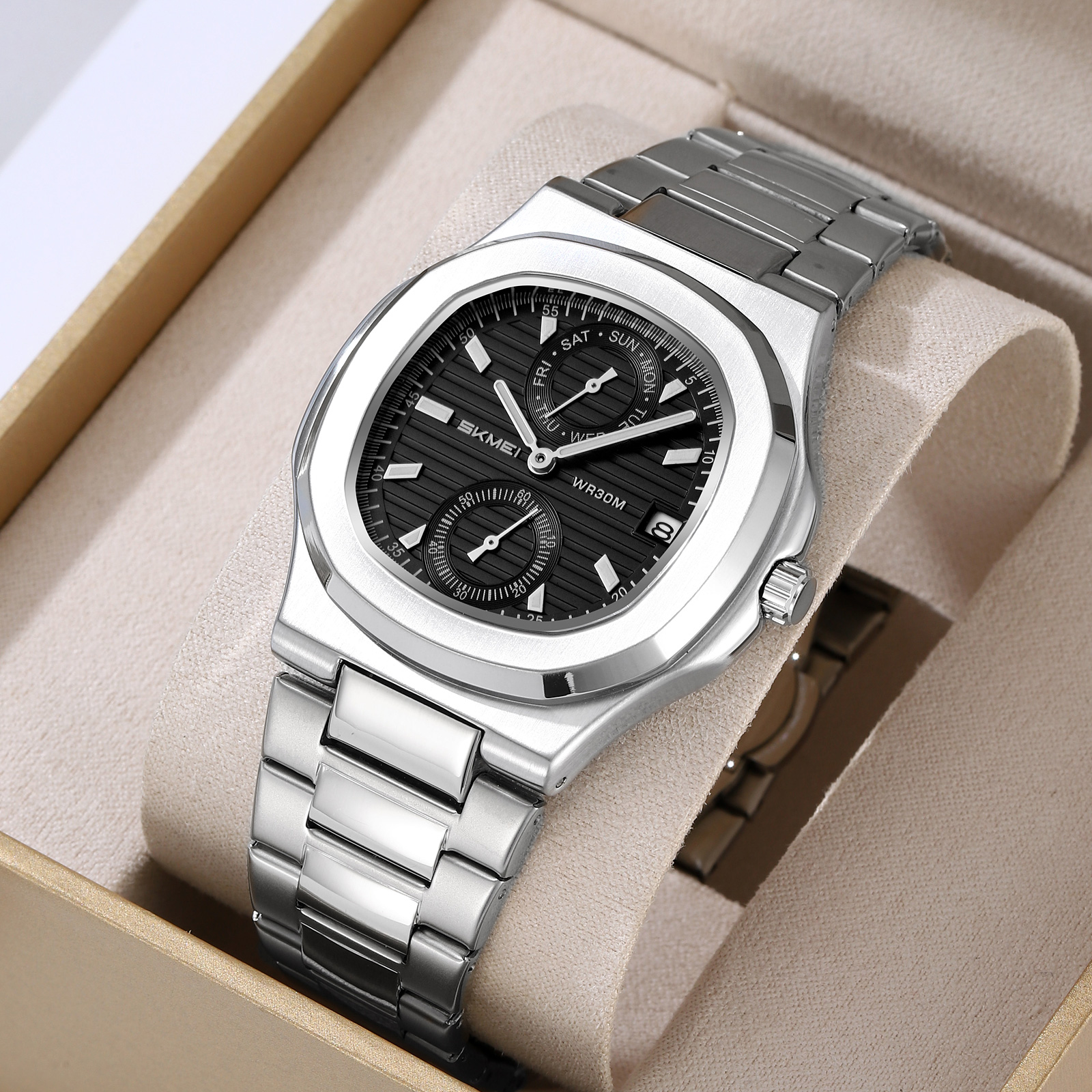 Skmei 2423SIBK Silver-Black - 4