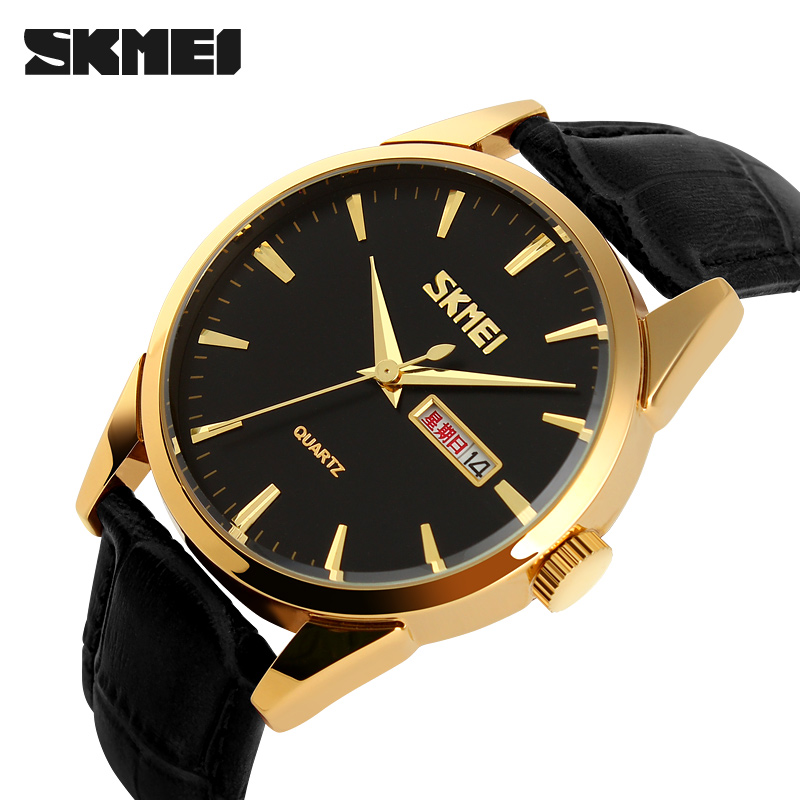 Skmei 9073GDBK-B Gold-Black men - 2