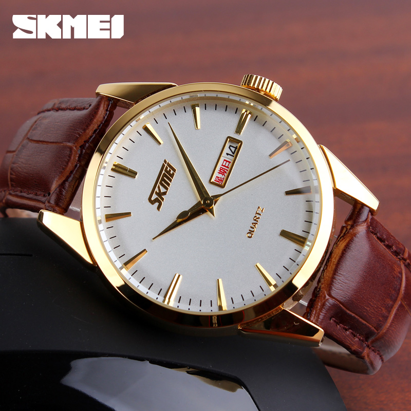 Skmei 9073GDWT-S Gold-White lady - 3