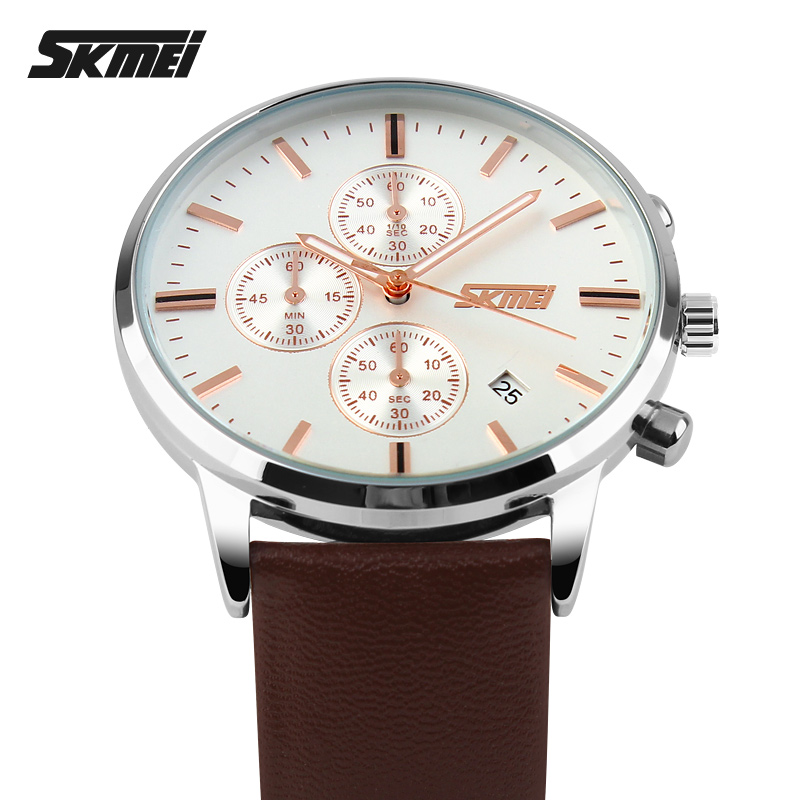 Skmei 9103WTBN White-Brown - 2