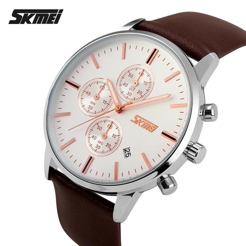 Skmei 9103WTBN White-Brown - 3