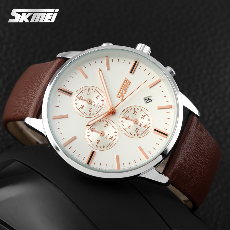 Skmei 9103WTBN White-Brown - 4