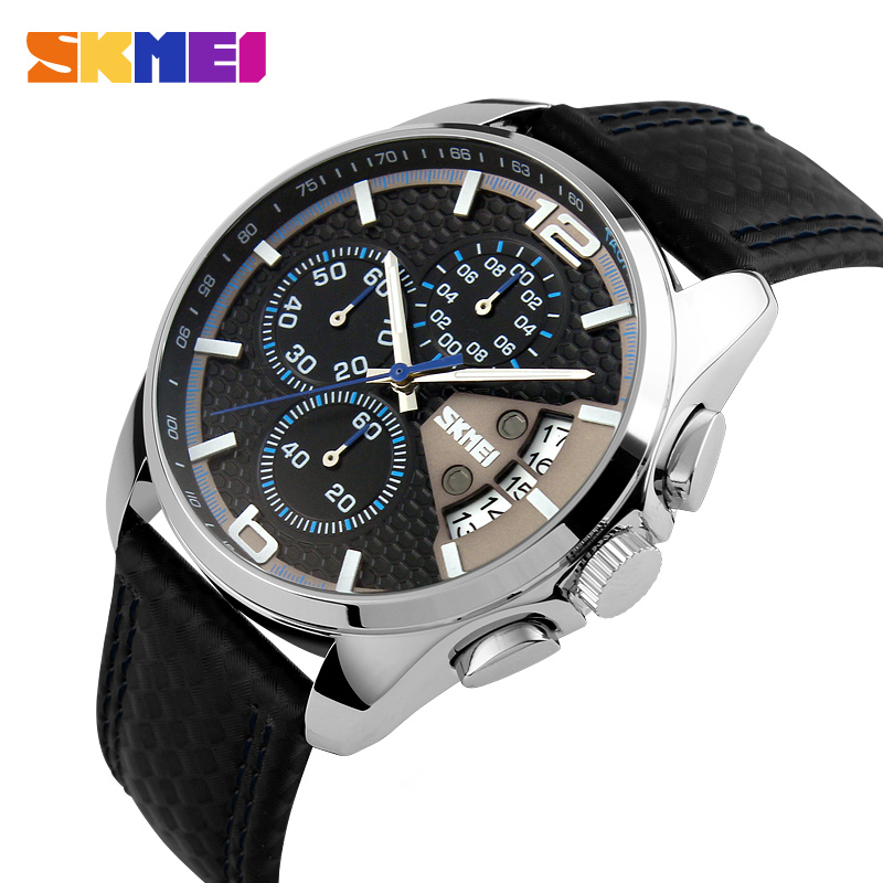 Skmei 9106BU Silver-Black-Blue - 3