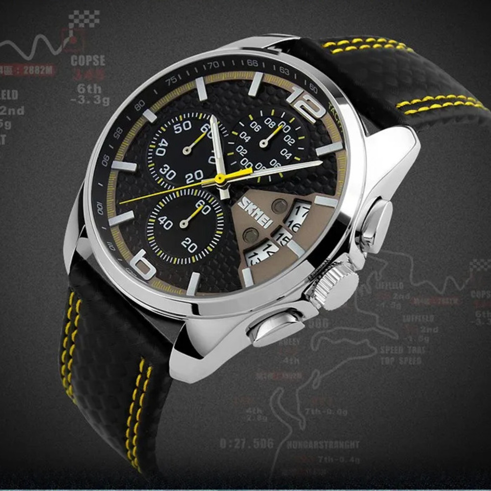 Skmei 9106YL Silver-Black-Yellow SALE - 3