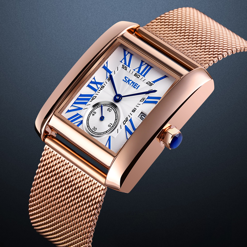 Skmei 9191RGSIBU Rose Gold-Silver-Blue - 5