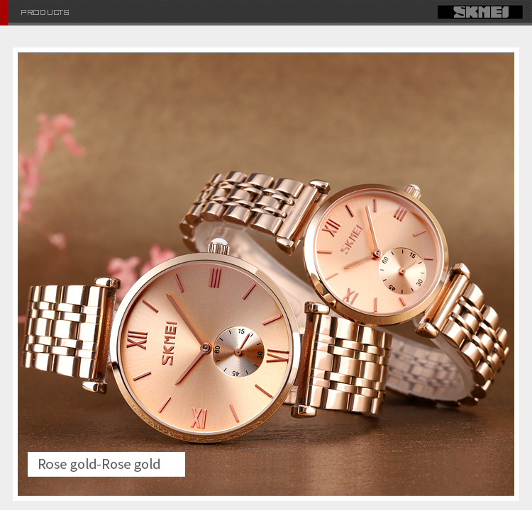 Skmei 9198RGRG-B Rose Gold-Rose Gold - 3