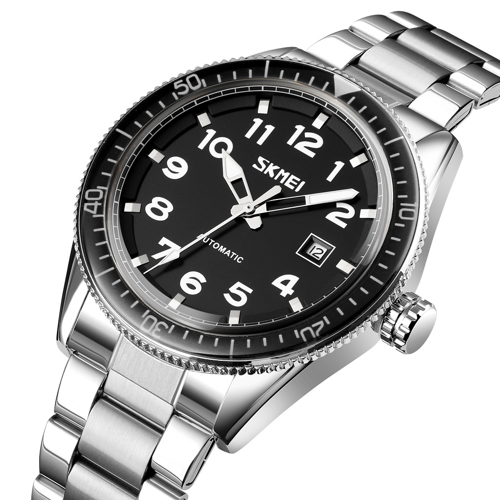 Skmei 9232SSIBK Silver/Black-steel strap - 2