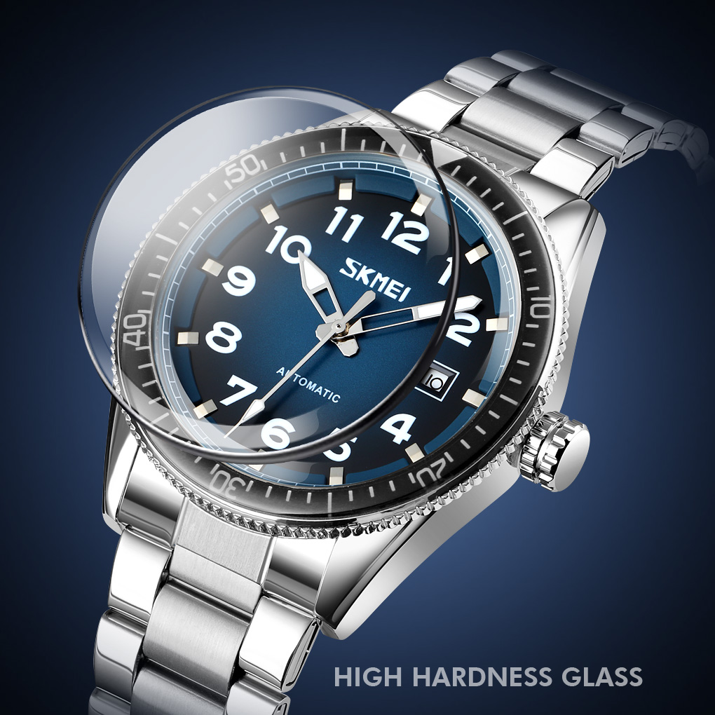 Skmei 9232SSIBU Silver/blue-steel strap - 4