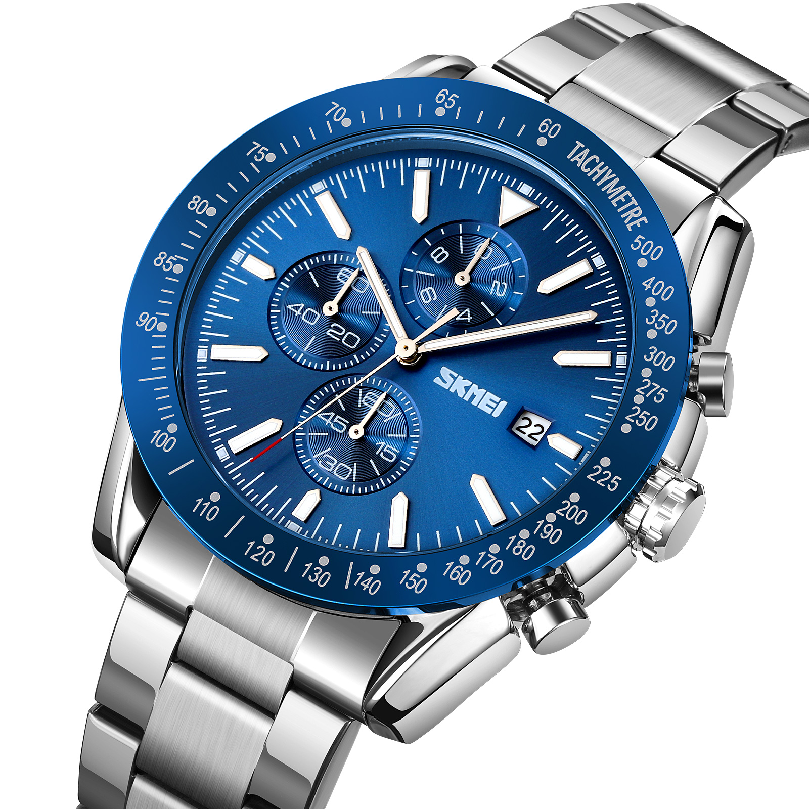 Skmei 9253SIBU Silver-Blue SALE - 2