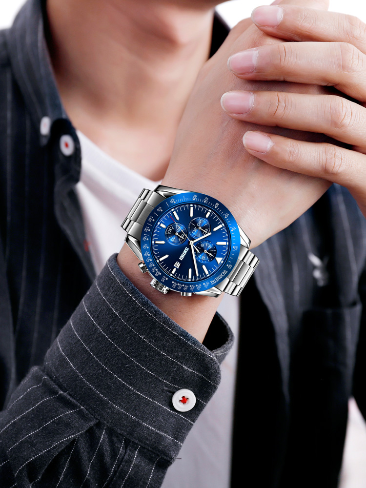 Skmei 9253SIBU Silver-Blue SALE - 3