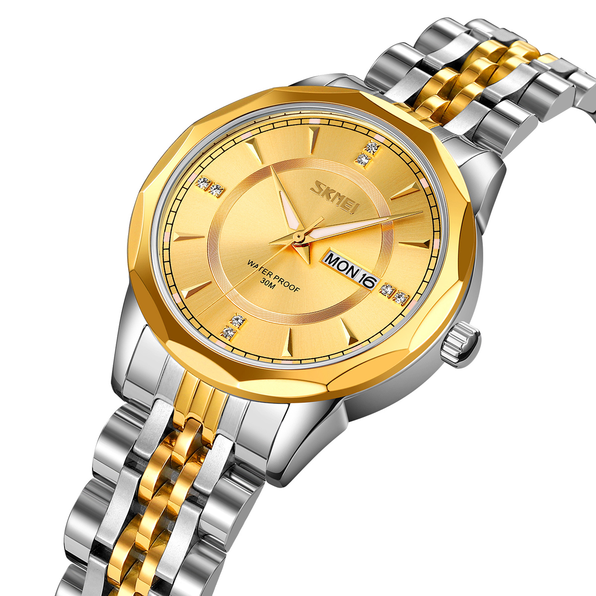 Skmei 9264TGDGD Silver/Gold-Gold - 2