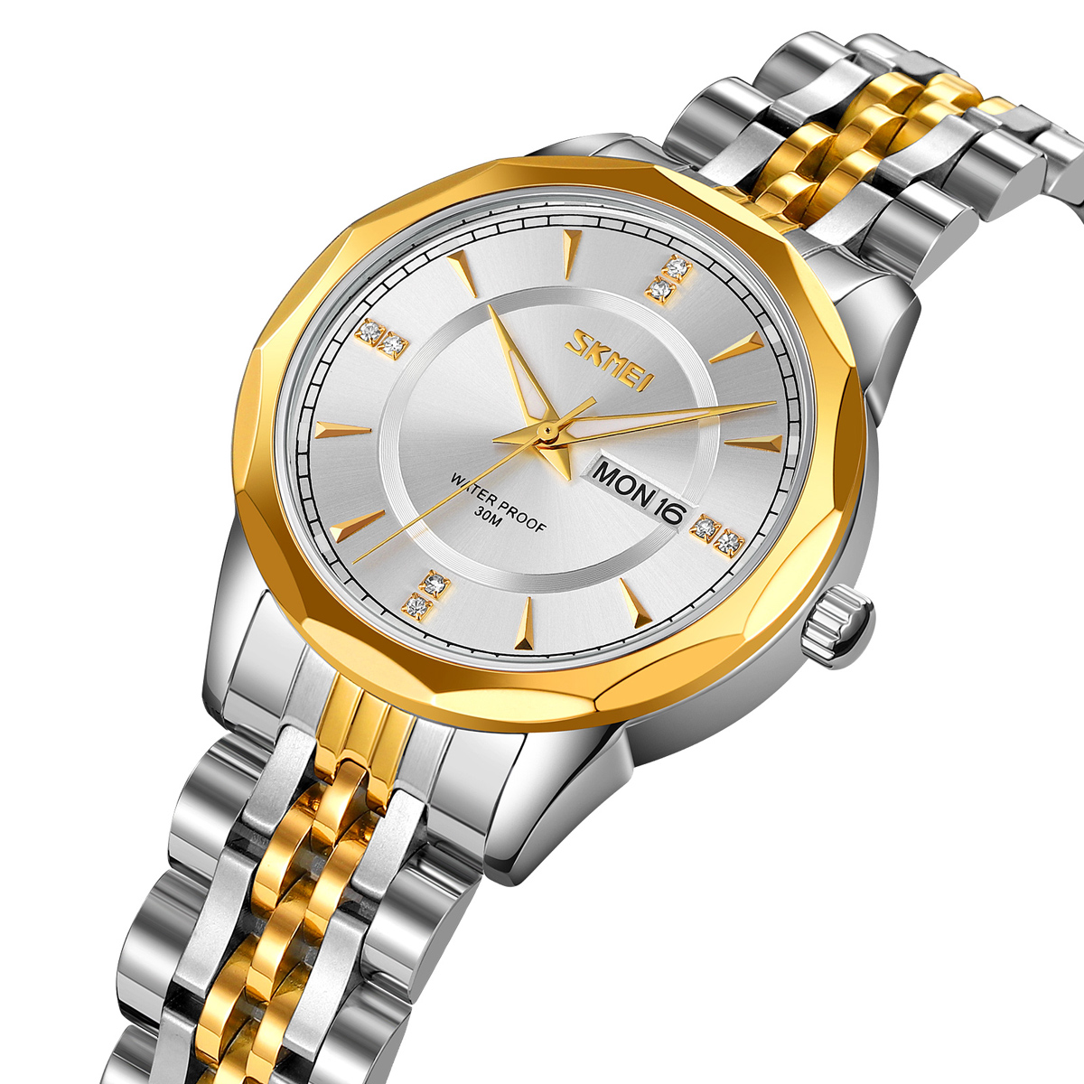 Skmei 9264TGDSI Silver/Gold-Silver - 2