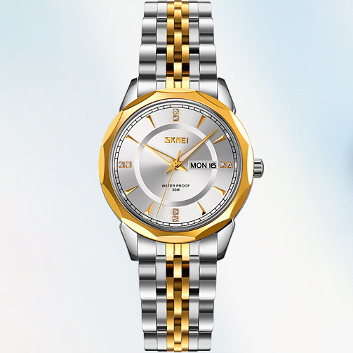 Skmei 9264TGDSI Silver/Gold-Silver - 4