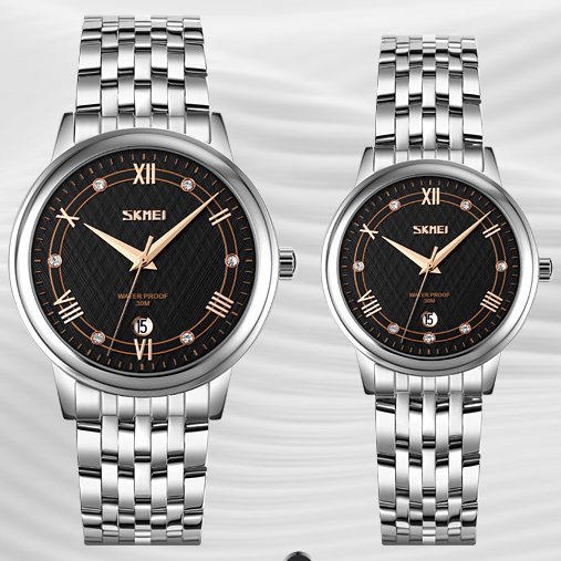 Skmei 9272SIBK-B Silver-Black Men - 3