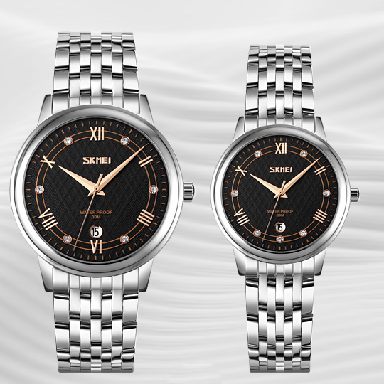 Skmei 9272SIBK-S Silver-Black Lady - 4