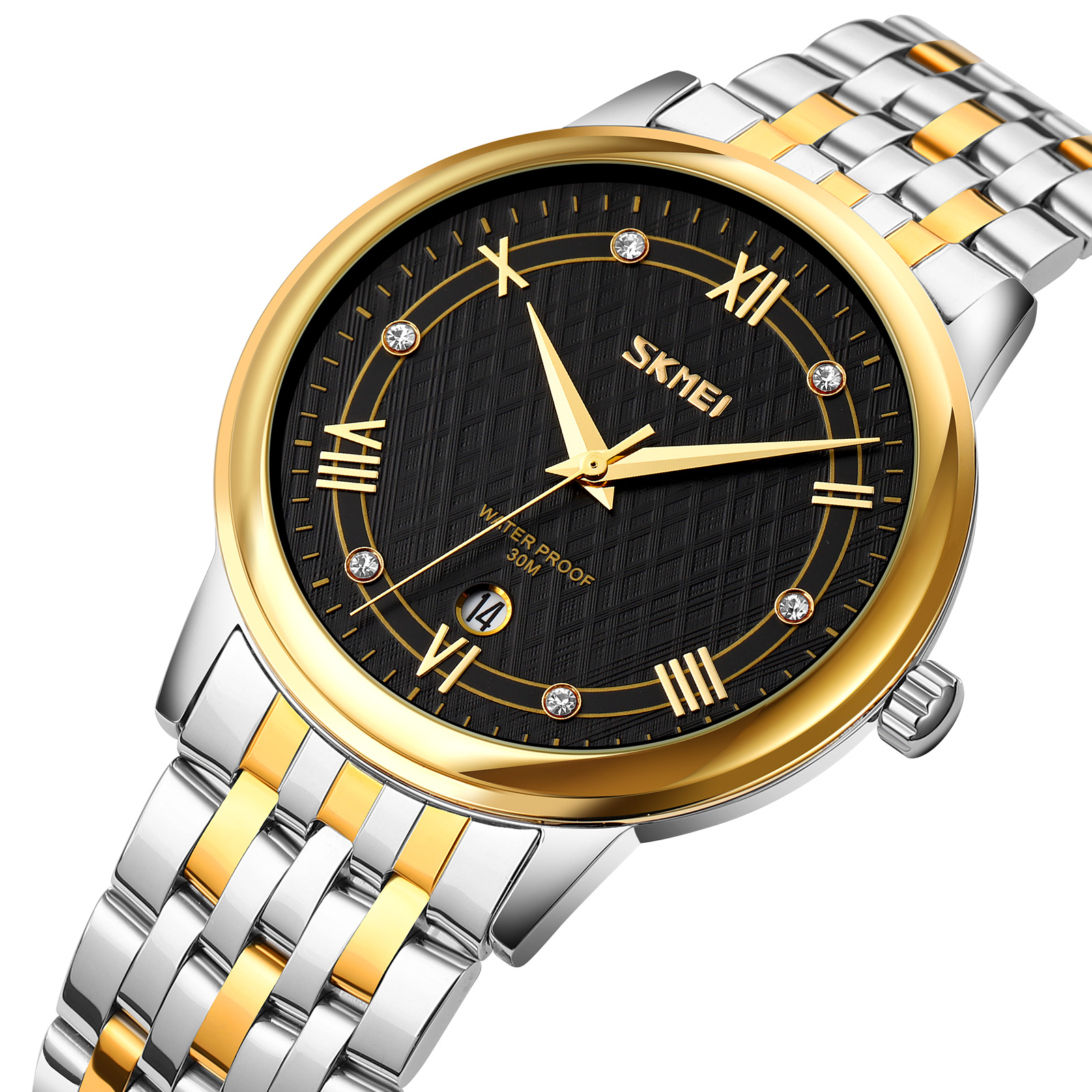 Skmei 9272TGDBK-B Gold/Silver-Black Men - 2