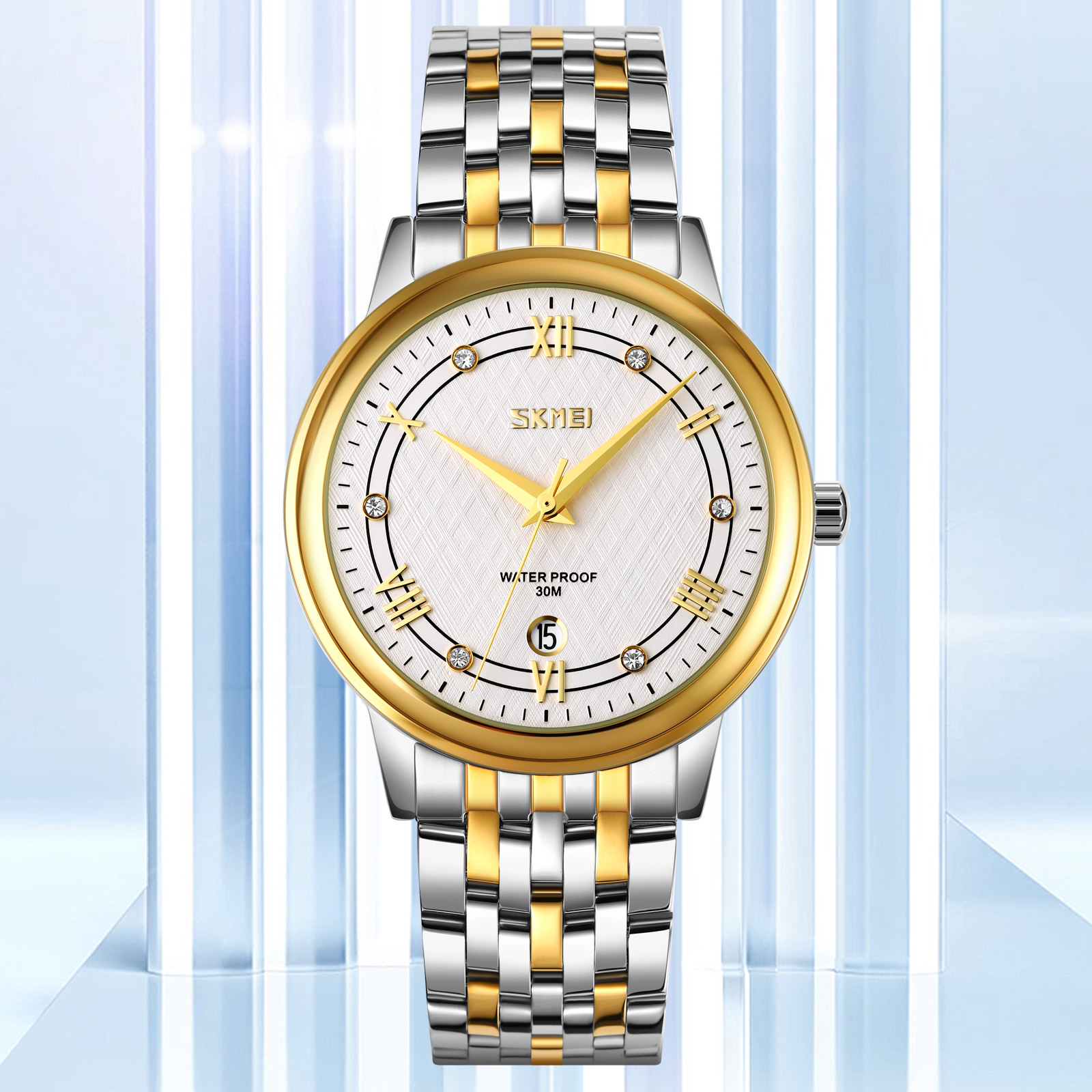 Skmei 9272TGDSI-B Gold/Silver-Silver Men - 4