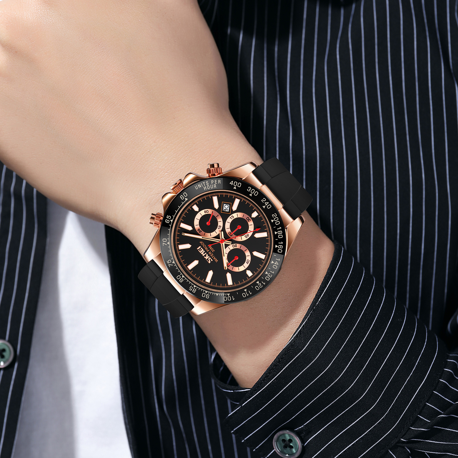 Skmei 9275RGBK Rose Gold-Black - 3