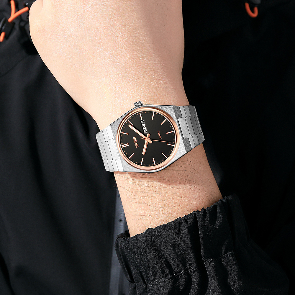 Skmei 9288SIRGBK Silver-Rose Gold-Black SALE - 3