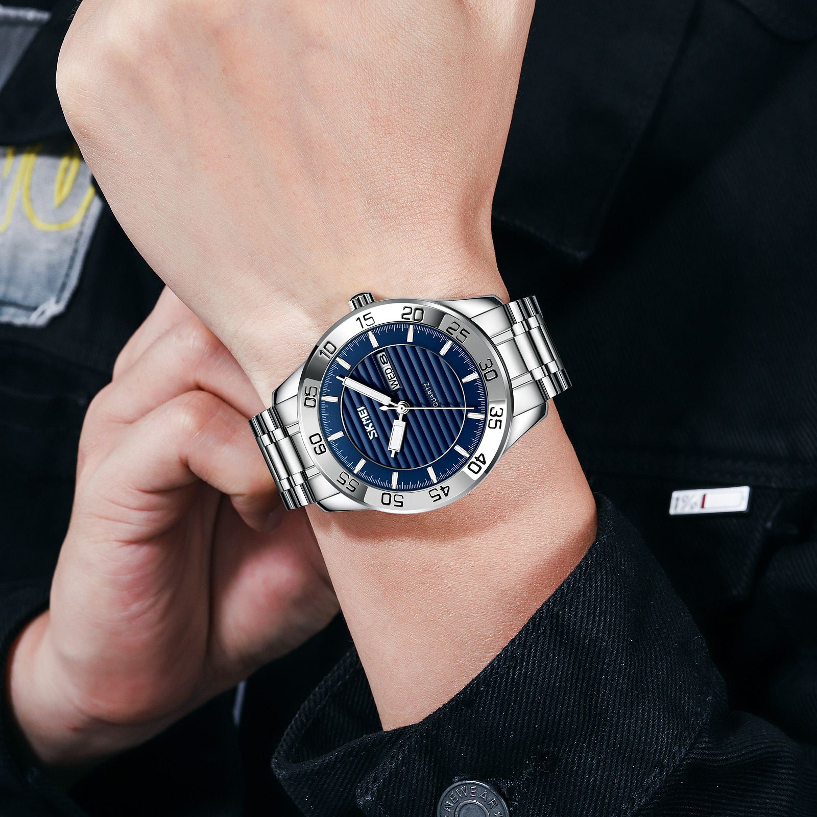 Skmei 9293SIBU Silver-Blue - 3