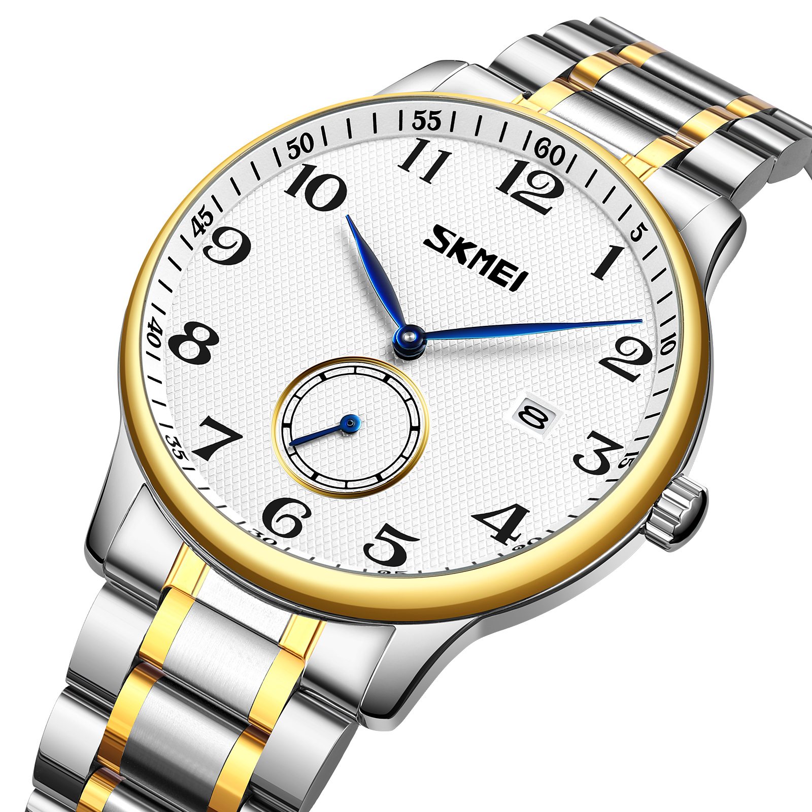 Skmei 9297GDSI-AC Gold-Silver Numbers - 2