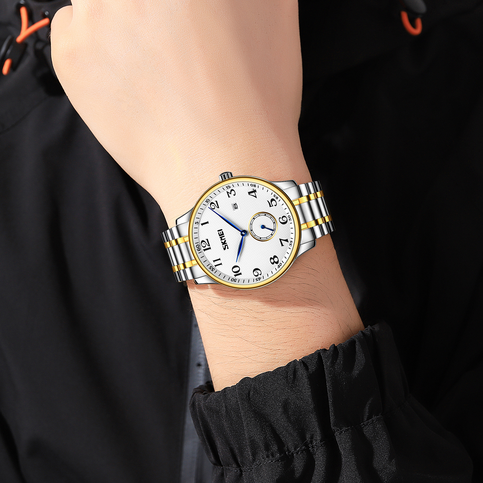 Skmei 9297GDSI-AC Gold-Silver Numbers - 3