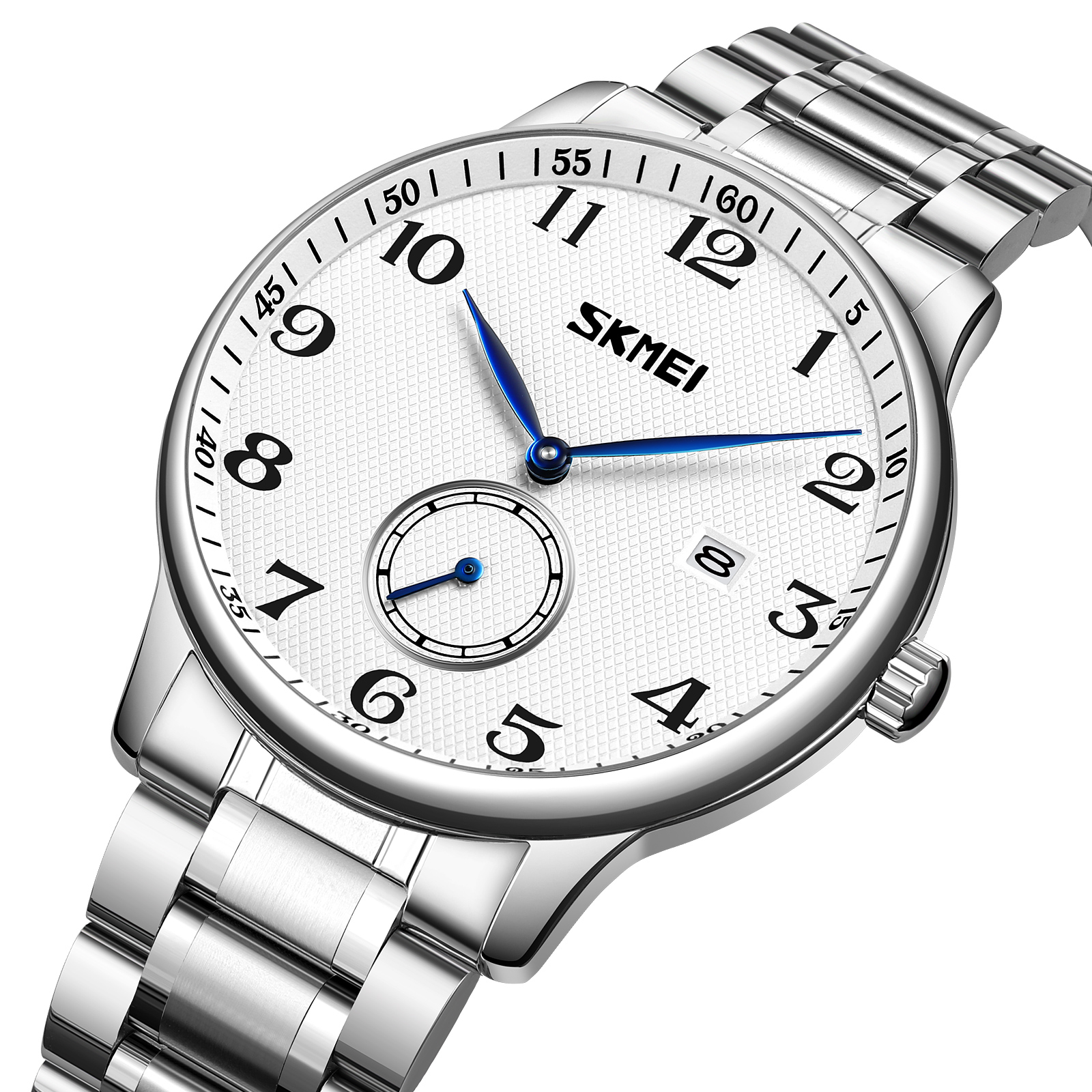 Skmei 9297SI-AC Silver Numbers - 2