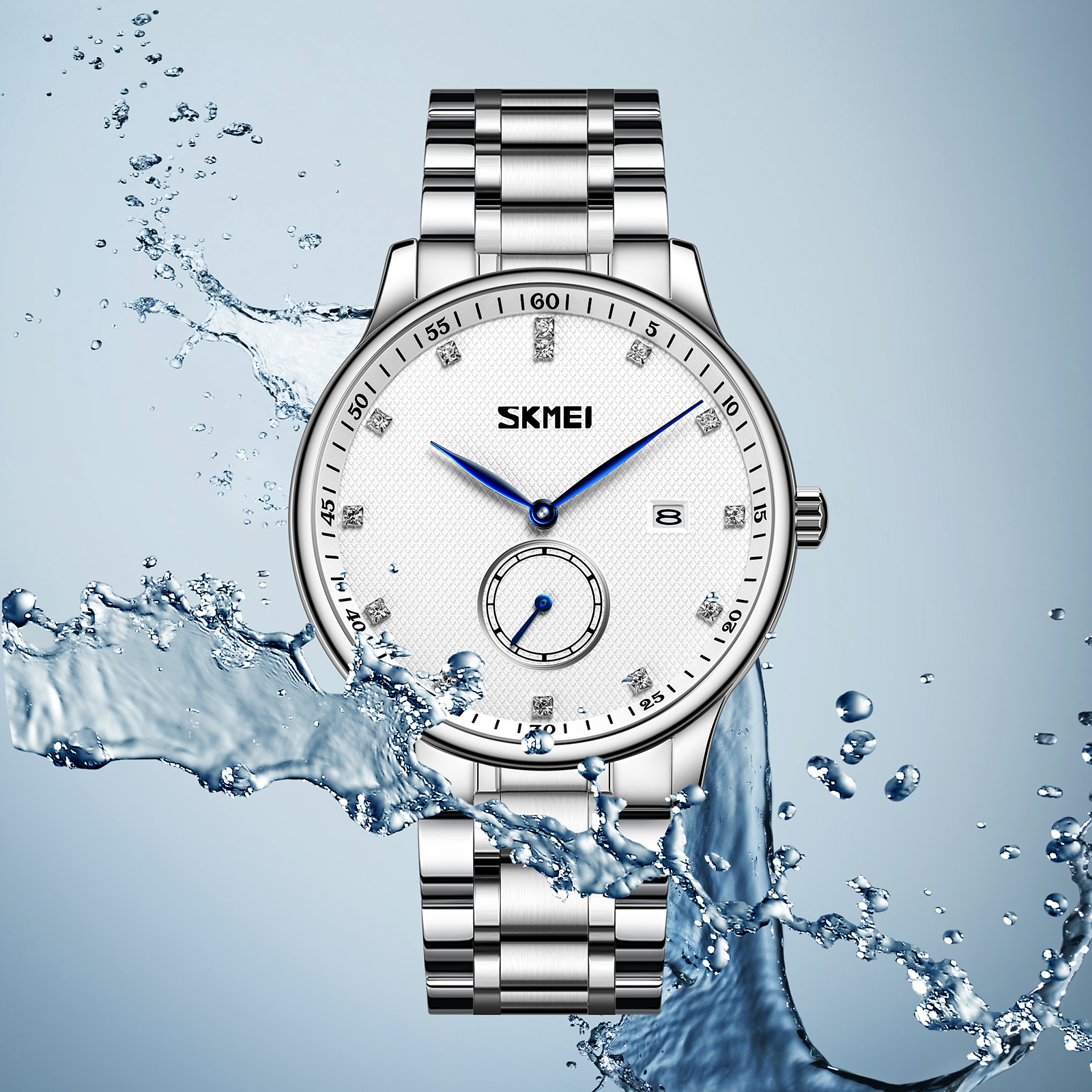 Skmei 9297SI Silver Stones - 3
