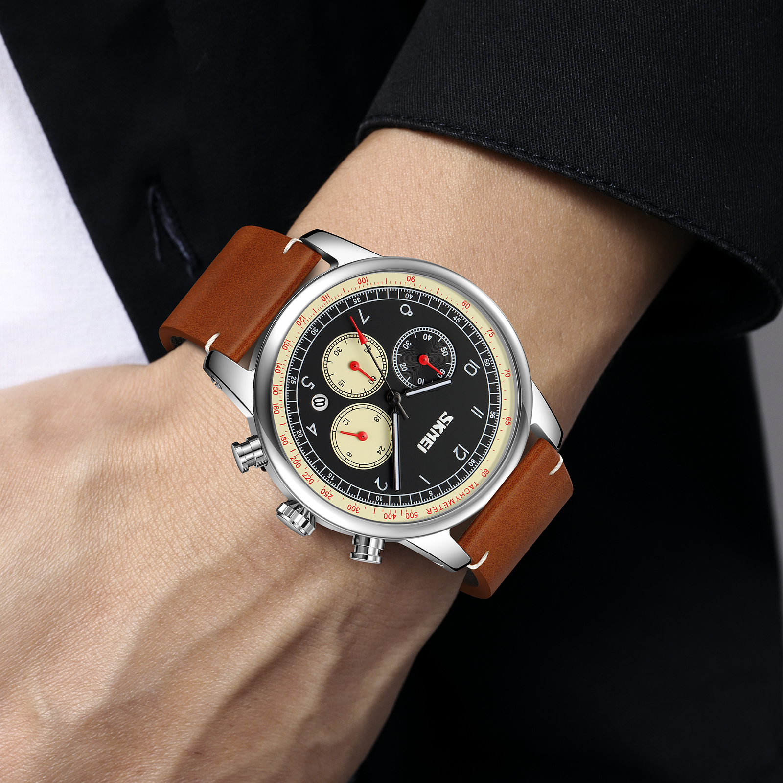 Skmei 9318BEBN Beige-Brown - 3