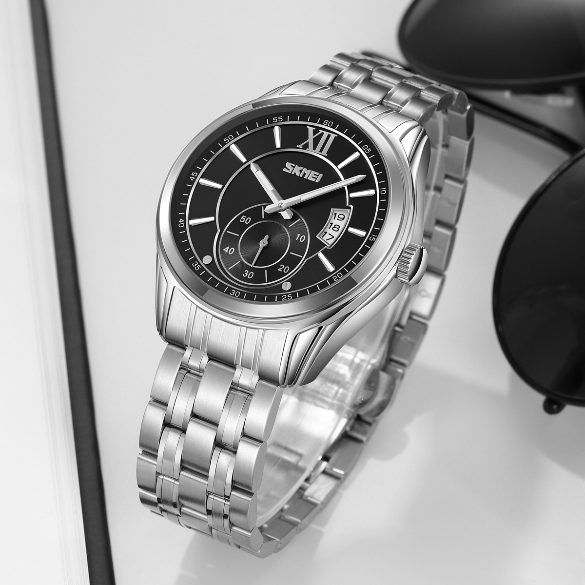 Skmei 9319SIBK Silver-Black - 4