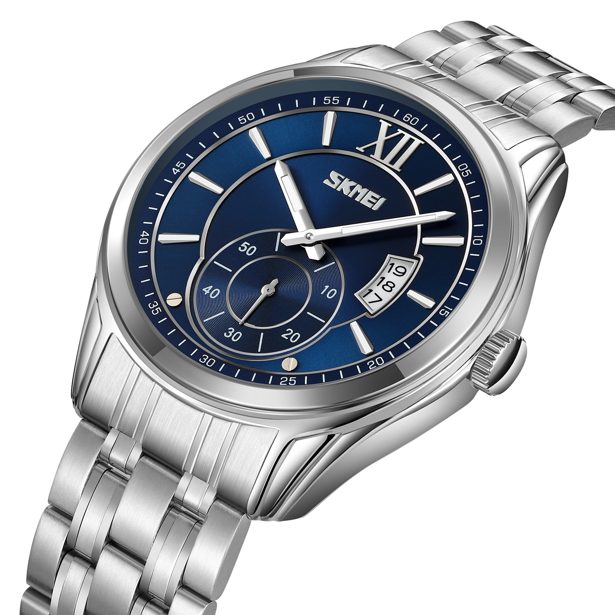 Skmei 9319SIBU Silver-Blue - 2